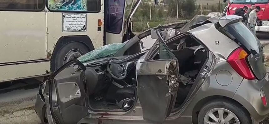 قسنطينة: قتيل و6 جرحى في اصطدام بين سيارة وحافلة لنقل المسافرين