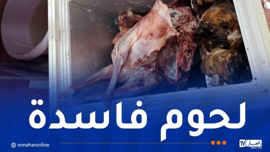 الشلف: ضبط كمية من اللحوم الفاسدة بسيدي عكاشة
