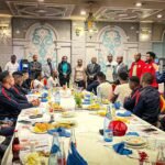 بالصور.. سفير موزمبيق لدى الجزائر يستقبل منتخب بلاده