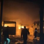 سوق أهراس.. حريق مهول بحظيرة الحافلات التابعة لـ  ETUSA