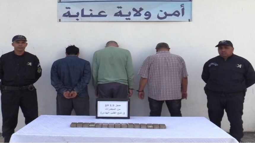 عنابة: توقيف 3 أشخاص وحجز 1.5 كلغ من الكيف المعالج