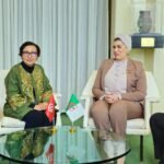 وزيرة التضامن تتحادث مع نظيرتها التونسية