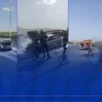 الشلف.. احتراق سيارة بالطريق السيّار في المصالحة