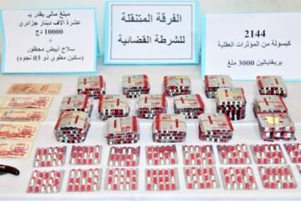 المغير: توقيف شخص بحوزته 2144 قرص مهلوس وسلاح أبيض
