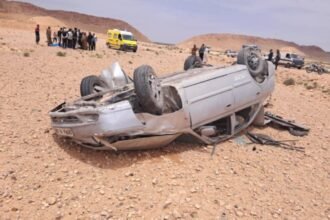 الجلفة: وفاة شاب وإصابة إمرأة إثر انحراف سيارة بمسعد