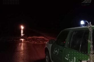 بسبب إرتفاع منسوب المياه..غلق الطريق بين رأس الميعاد وسيدي خالد بأولاد جلال