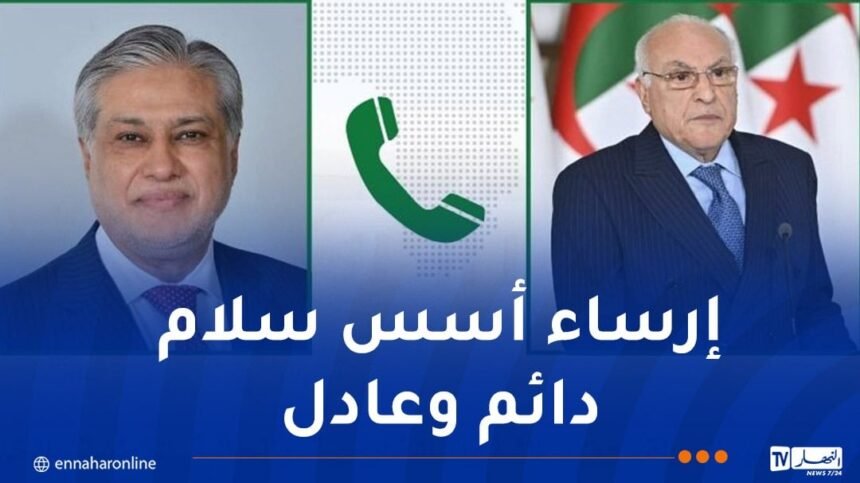 عطاف يتلقى مكالمة هاتفية من نائب رئيس الوزراء الباكستاني