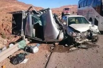 مستغانم.. 5 جرحى في اصطدام بين حافلة لنقل المسافرين وسيارتين 