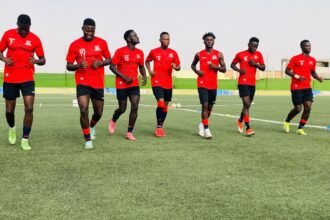 منتخب غامبيا المحلي يُجري حصة تدريبية خفيفة في نواكشوط قبل التنقل إلى الجزائر