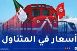 هذه مواقيت وأسعار تذاكر رحلات القطار الدولي الجزائر-تونس