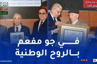 وزارة المجاهدين تكرم الرائد عمر صخري والمجاهد دحو ولد قابلية