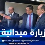 وزير الصناعة في زيارة ميدانية لمشروع إنجاز الجناح الجديد لقصر المعارض