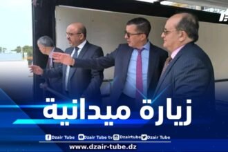 وزير الصناعة في زيارة ميدانية لمشروع إنجاز الجناح الجديد لقصر المعارض