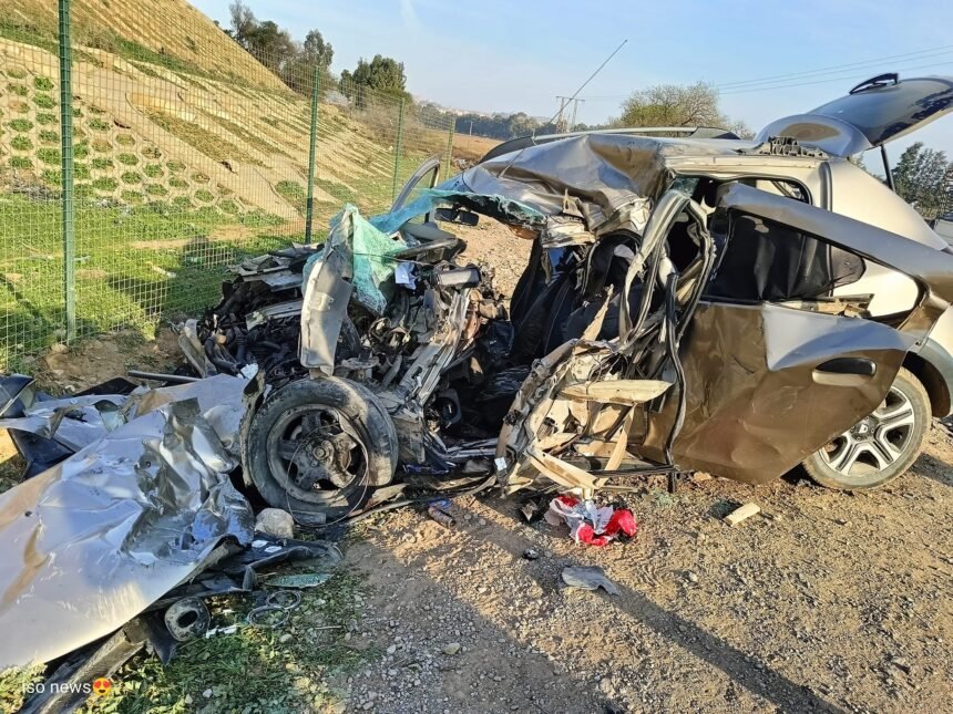 4 قتلى و4 جرحى إثر اصطدام بين سيارتين بالجلفة