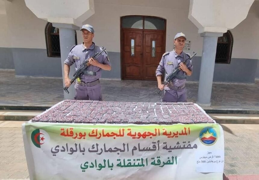 إحباط محاولة تهريب 7480 قرص “صاروخ” في الوادي