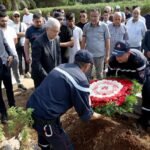 المجاهد مصطفى بودينة يوارى الثرى بمقبرة العالية 