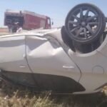 تيارت.. 5 مصابين إثر إنقلاب سيارة سياحية بالطريق الوطني رقم 23 بعين الذهب