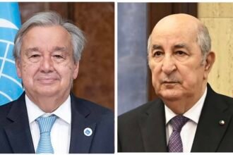 حمله نقل تحياته الحارة الودية لرئيس الجمهورية..العرباوي يلتقي مع الأمين العام للأمم المتحدة