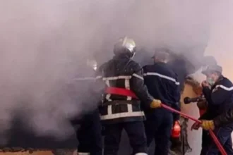 وهران.. حريق بالطابق الأول لعمارة سكنية بحي النور