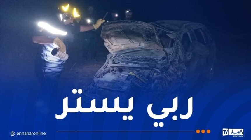 6 ضحايا في حادث مرور بتيارت