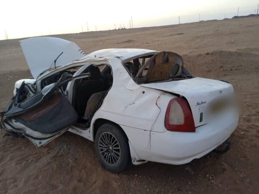 أدرار.. 4 جرحى في انحراف وانقلاب سيارة باوف