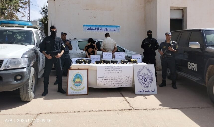 الأغواط: حجز أكثر من 17 كلغ مخدرات وتوقيف شخصين