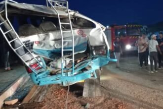 البيض.. 6 قتلى و 19 جريحا في اصطدام بين حافلتين، شاحنة ذات مقطورة وسيارة اجرة