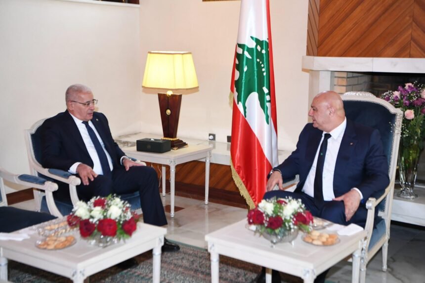 الرئيس اللبناني يستقبل ناصري وبوغالي