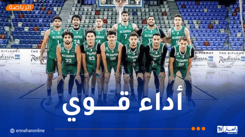 المنتخب الوطني يحقق فوزا مثيرا في البطولة العربية لكرة السلة
