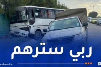 حصيلة أولية.. 10 جرحى إثر اصطدام بين سيارة وحافلة بسيدي بلعباس