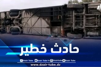 حصيلة أولية .. 30 جريحاً في حادث انحراف حافلة بوهران