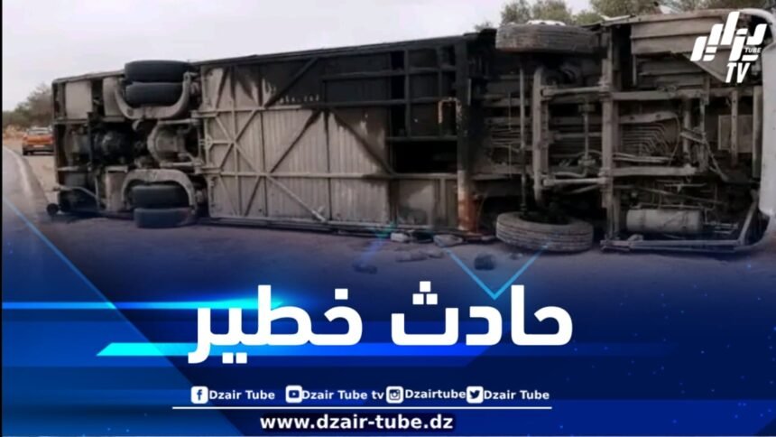 حصيلة أولية .. 30 جريحاً في حادث انحراف حافلة بوهران