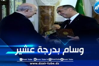 رئيس الجمهورية يسدي وساما بدرجة عشير من المصف للرئيس المدير العام لسونلغاز