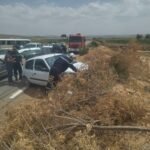 سيدي بلعباس.. 11 جريحا في اصطدام بين سيارة وحافلة   