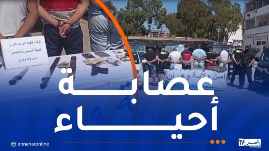 شرطة وهران توقف 6 مسبوقين وتحجز أسلحة بيضاء محظورة