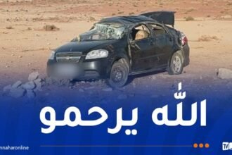 قتيل و3 جرحى في حادث مرور بالنعامة