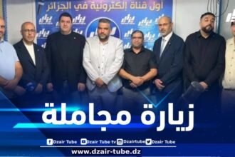 قيادة الحزب الوطني الريفي في زيارة مجاملة لمقر قناة دزاير توب والرئيس المدير العام معمر قاني يؤكد على دعم القضايا العادلة في العالم