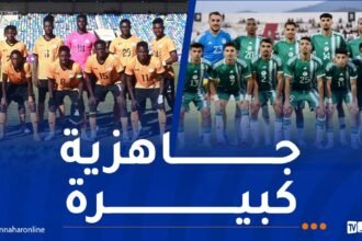 لاعبو “الخضر” يُعاينون منافسهم في افتتاح الـ “شان”