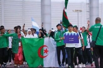 مأدبة عشاء على شرف الوفد الجزائري المشارك في الألعاب الإفريقية المدرسية