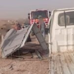 وهران.. 12 جريحا في انقلاب شاحنة صغيرة ببئر الجير