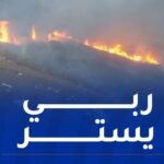 إندلاع حريق بمنطقة بن سعدة في البليدة