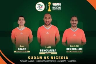 ثلاثي تحكيم جزائري لإدارة مباراة السودان ونيجيريا في “الشان”