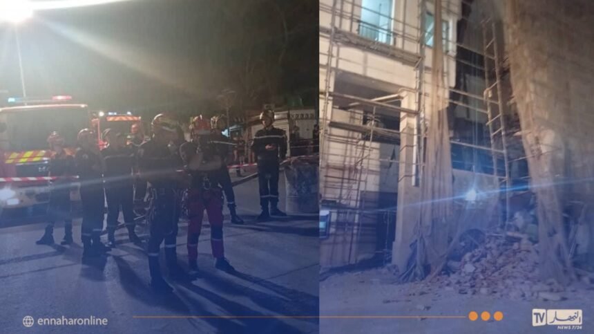 سكيكدة.. إنهيار جزئي لبناية سكنية بشارع ديدوش مراد