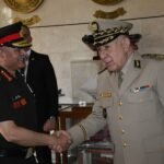 شنڨريحة يستعرض التعاون العسكري الثنائي مع رئيس أركان القوات البرية الهندية