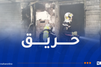 إصابة شخصين في حريق محلات تجارية بالعاصمة