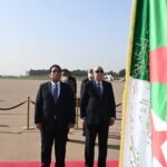 رئيس المجلس الرئاسي الليبي محمد يونس المنفي في الجزائر