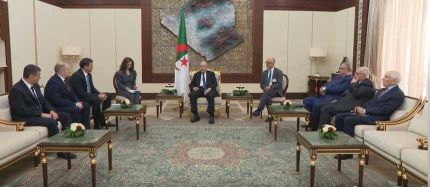رئيس الجمهورية يستقبل وزير الشؤون الخارجية لجمهورية بيلاروسيا